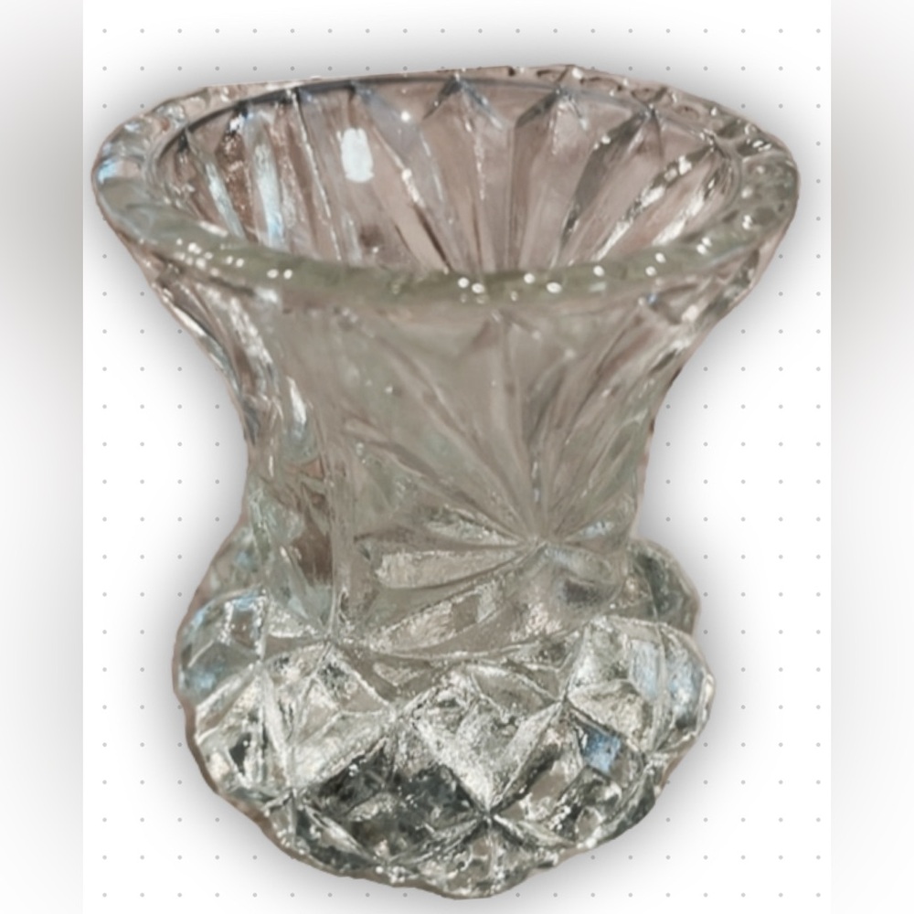 Glass toothpick holder